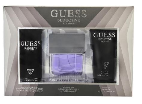 Estuche Guess Seductive Hombre 3PZS 100ml EDT Desodorante + Gel De Baño